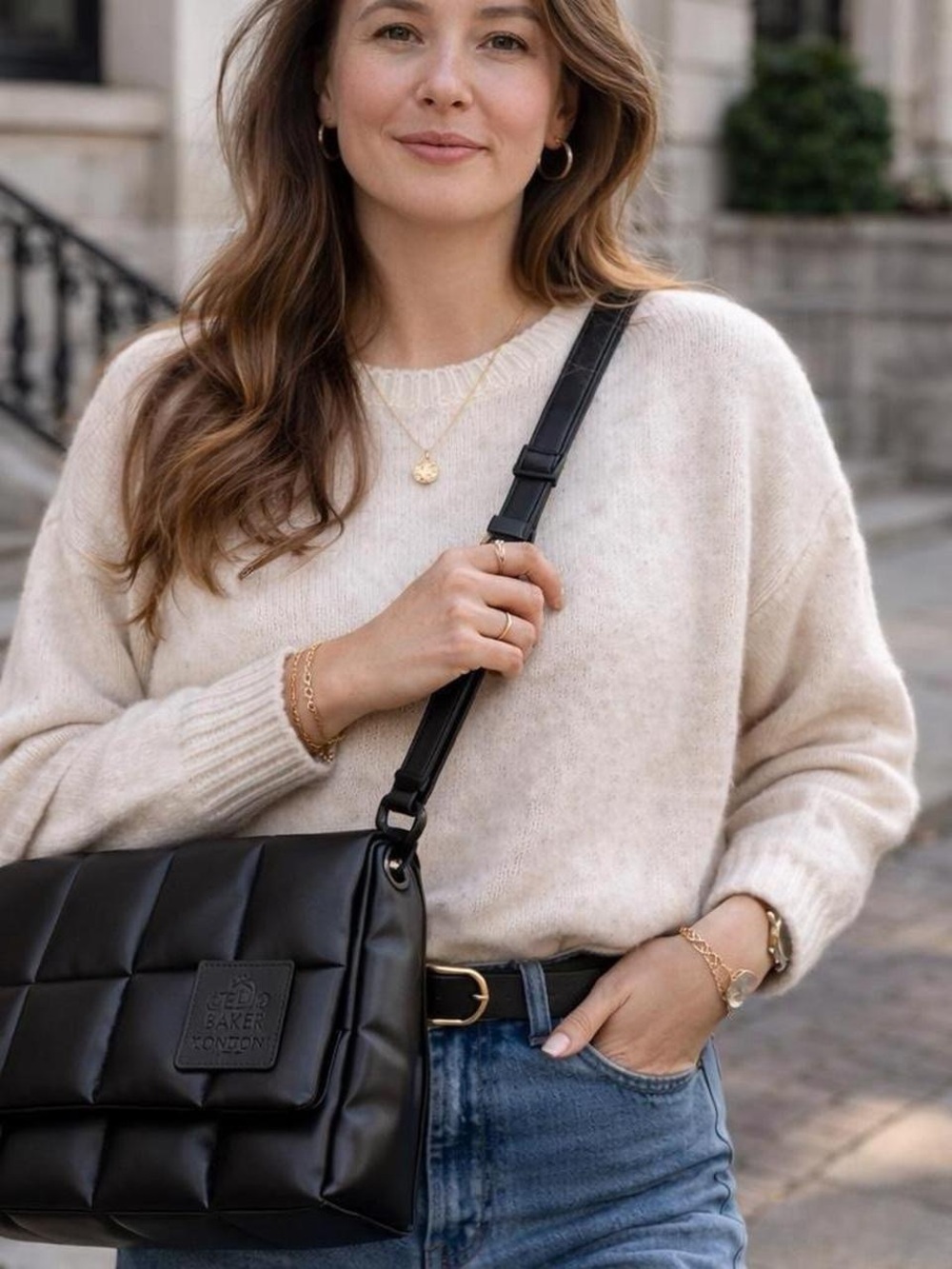 Ted Baker Black Quilted Jamye Crossbody Shoulder Bag - Picture 8 of 8